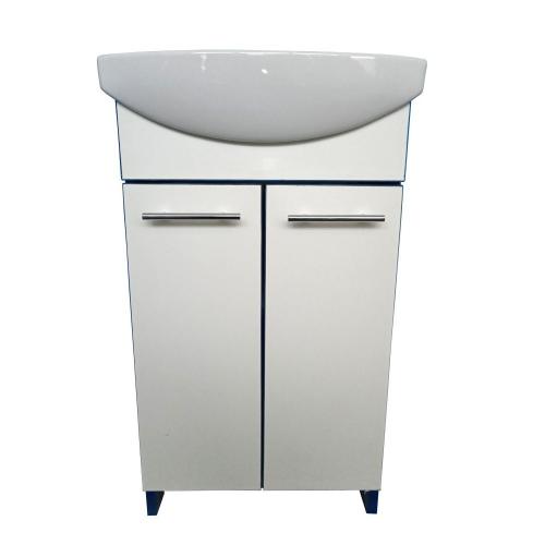 Тумба Mikola-M із умивальником пластикова 2.0 Blue 60 см Тумба Mikola-M із умивальником пластикова 2.0 Blue 60 см