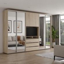 Шафа-купе під телевізор ViAnt ШКTV4 325х60х240 см Дуб сонома (7969)