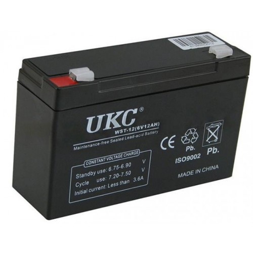 Акумулятор UKC Battery WST-12 6V 12A в інтернет супермаркеті PbayMarket!