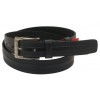 Шкіряний ремінь Skipper 110-130 x 3.5 см Чорний (1036-35)