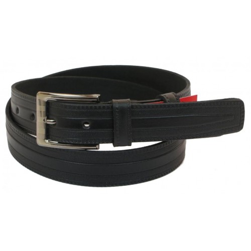 Шкіряний ремінь Skipper 110-130 x 3.5 см Чорний (1036-35) Шкіряний ремінь Skipper 110-130 x 3.5 см Чорний (1036-35)