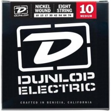 Струни для електрогітари Dunlop DEN1074 Medium Nickel Plated Steel Electric Guitar 8 Strings 10/74