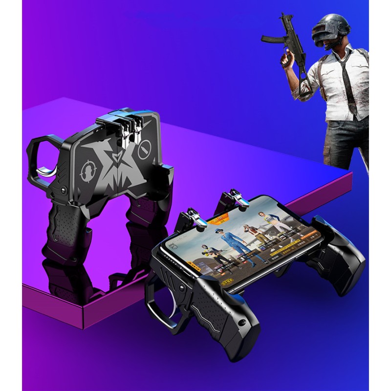 Бездротовий геймпад-тригер з пістолетними ручками джойстик для смартфона Sandy Union PUBG Mobile K21 (055)