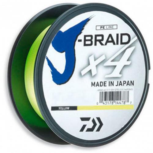 Шнур Daiwa J-Braid x4 0,25mm 14,4kg 135m yellow 12740-025 в інтернет супермаркеті PbayMarket!