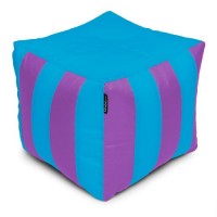 Пуф Кубик Смугастий Оксфорд 40х40 Студія Комфорту Блакитний + Фіолетовий Пуф Кубик Смугастий Оксфорд 40х40 Студія Комфорту Блакитний + Фіолетовий