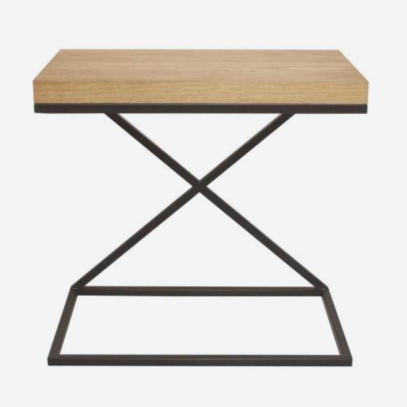 Приставний столик у стилі Loft NS-1518 530x500x300 мм Черный