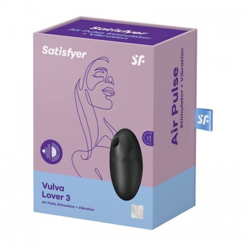 Вакуумний стимулятор Satisfyer Vulva Lover 3 Black в інтернет супермаркеті PbayMarket!