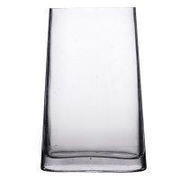 Ваза декоративна у мінімалістичному стилі овальна Flower Season 32.5 см Прозорий (HP-10-6)