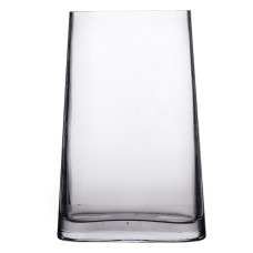 Ваза декоративна у мінімалістичному стилі овальна Flower Season 32.5 см Прозорий (HP-10-6)