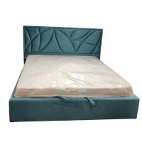 Ліжко BNB Aurora Comfort 120 х 190 см Simple З підйомним механізмом та нішою для білизни Синій