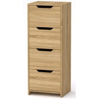 Комод С Компанит Дуб сонома (48х42х123,2 см) Комод С Компанит Дуб сонома (48х42х123,2 см)