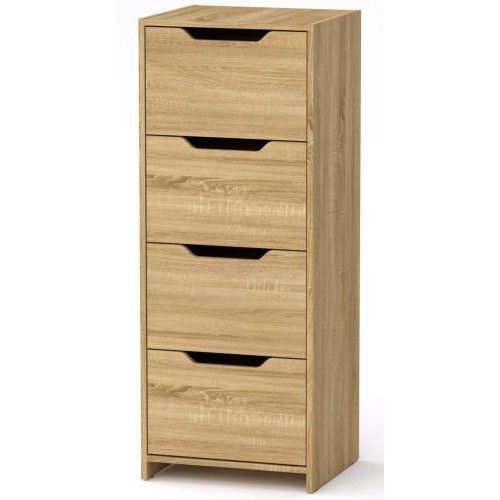 Комод С Компанит Дуб сонома (48х42х123,2 см) Комод С Компанит Дуб сонома (48х42х123,2 см)