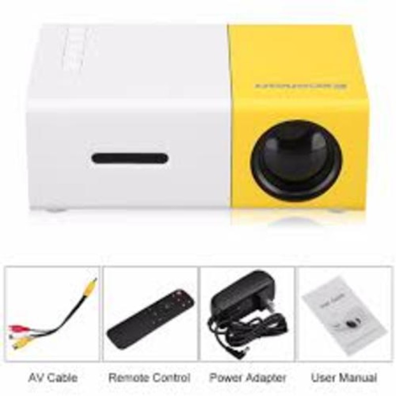 Проектор кишеньковий XPRO Panorama Yellow + PowerBank 2600mah