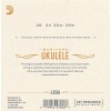 Струни для укулеле D'Addario EJ53B Black Nylon Baritone Ukulele Strings 28/35