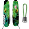Складаний ніж Victorinox Huntsman Zodiac Зелена дерев'яна змія 91 мм Різнокольоровий (1.3713.3_Z4310pk)