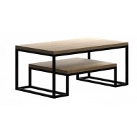 Кавовий журнальний столик у стилі Loft NS-465 530x1200x620 мм Черный Кавовий журнальний столик у стилі Loft NS-465 530x1200x620 мм Черный