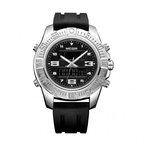 Годинник Megir Silver Black MG2038 (MN2038GBK-1)