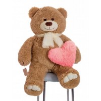 Плюшевий ведмедик Mister Medved з шарфиком Денні 110 см Латте (095) Плюшевий ведмедик Mister Medved з шарфиком Денні 110 см Латте (095)