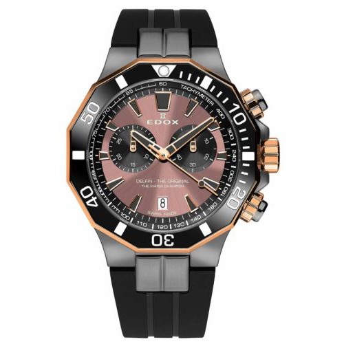 Годинник Edox Delfin Chronograph 10112 357GRNCA BRNR