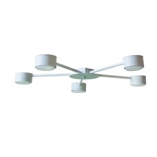 Люстра стельова MSK Electric Copter 5 плафонів GX53 NL 8040-5 WH Білий 618716