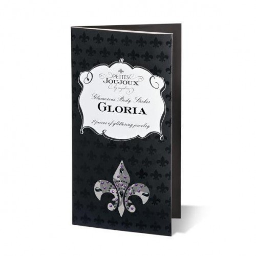 Пестіс з кристалів Petits Joujoux Gloria set of 2 - Black, прикраса на груди в інтернет супермаркеті PbayMarket!