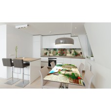 Наклейка вінілова на стіл Zatarga «Цегляні Вулиці Прованс» 600х1200 мм Z180418st