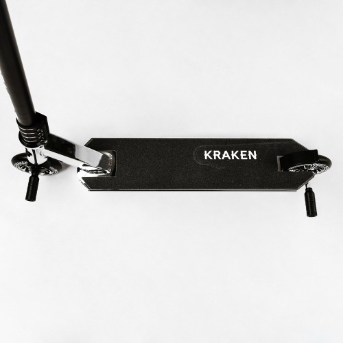 Самокат трюковий алюмінієвий диск та дека Best Scooter Kraken HIC-система пеги 100 кг Black and white (112910)