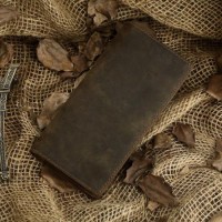Гаманець чоловічий Vintage 14228 Вінтажна шкіра Коричневий, Коричневий