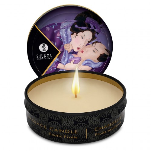 Масажна свічка Shunga Mini Massage Candle – Exotic Fruits (30 мл) з афродизіаками в інтернет супермаркеті PbayMarket!