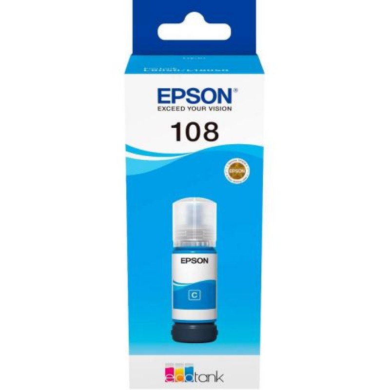 Контейнер з чорнилом Epson 108 70 мл Cyan L8050/18050 C13T09C24A (10917)