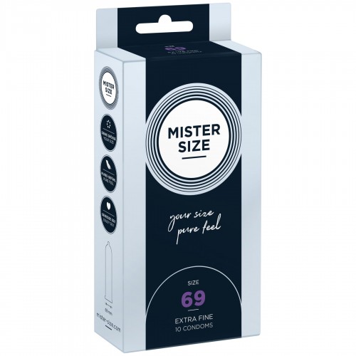 Презервативи Mister Size - pure feel - 69 (10 condoms), товщина 0,05 мм в інтернет супермаркеті PbayMarket!