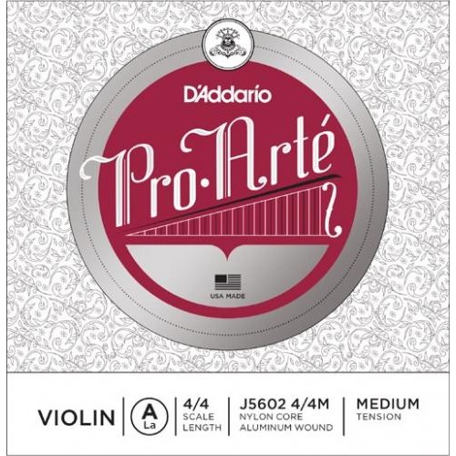Струна D'Addario J5602 4/4M Pro-Arte Violin A String Medium Tension Струна D'Addario J5602 4/4M Pro-Arte Violin A String Medium Tension