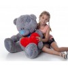 Плюшевий ведмедик з серцем Mister Medved Me to You 100 см Сірий (094)