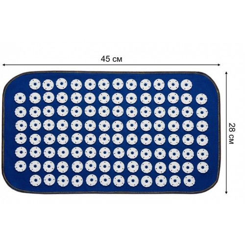 Акупунктурний килимок аплікатор Кузнєцова Універсал 28 х 45 см Синій (108)