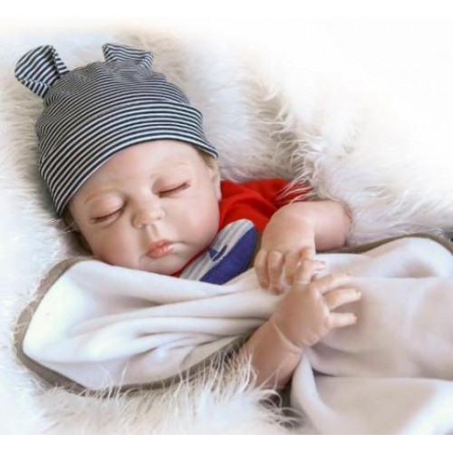 Силіконова колекційна лялька No Brand Хлопчик Кирюша 55 см (176)