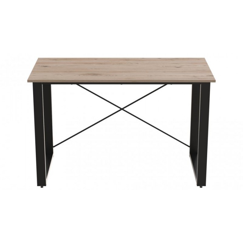 Письмовий стіл Ferrum-decor Драйв 750x1200x700 Чорний метал ДСП Дуб Сан-Маріно 16 мм (DRA086)