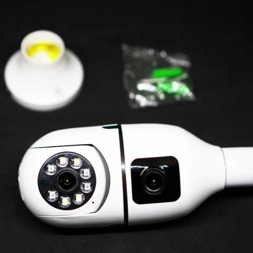 IP-камера відеоспостереження UKC SQ02 E27 Wi-Fi White IP-камера відеоспостереження UKC SQ02 E27 Wi-Fi White