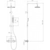 Душова система з термостатом Volle Sistema P cromo 1584.090401 в інтернет супермаркеті PbayMarket!