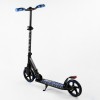 Двоколісний самокат Best Scooter складаний амортизатор стоп сигнал 100 кг Black and blue (105431)