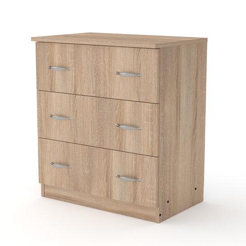 Комод для речей Компанит Дуб сонома 3А Комод для речей Компанит Дуб сонома 3А