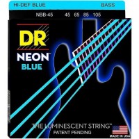 Струни для бас-гітари DR NBB-45 Hi-Def Neon Blue K3 Coated Medium Bass Guitar 4 Strings 45/105 Струни для бас-гітари DR NBB-45 Hi-Def Neon Blue K3 Coated Medium Bass Guitar 4 Strings 45/105