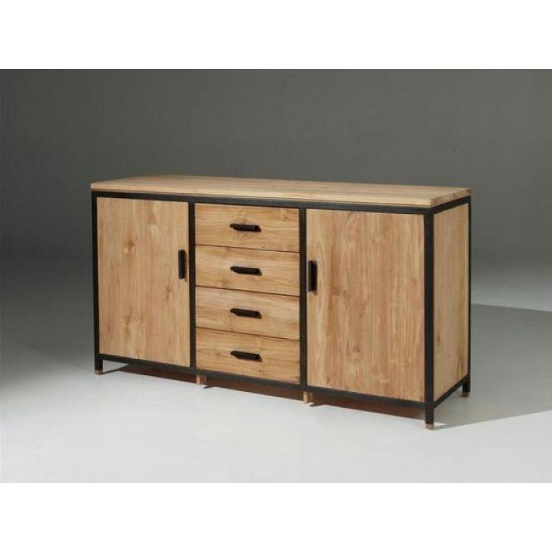 Комод Loft NS-287 830x1500x450 мм Чорний