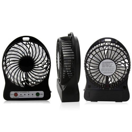 Вентилятор настільний Mini Fan XSFS-01 з акумулятором 18650 Black (007196) в інтернет супермаркеті PbayMarket!