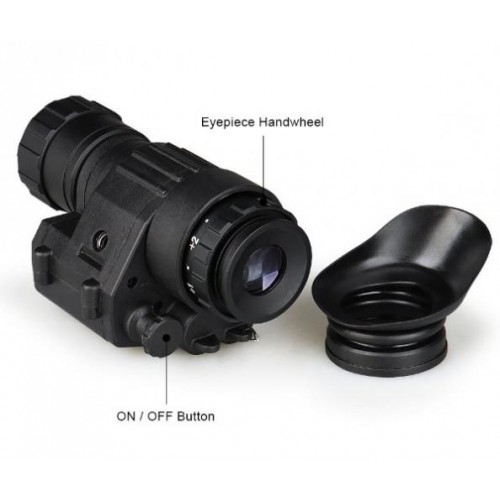 Монокуляр нічного бачення PVS 14 до 400 м із кріпленнями Mount на шолом