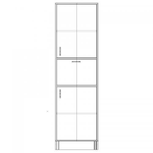 Шафа-Пенал Тиса Мебель ШС-604 Дуб сонома 205x35x60 см Шафа-Пенал Тиса Мебель ШС-604 Дуб сонома 205x35x60 см