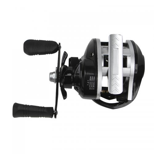 Котушка рибальська мультиплікаторна Juqiwang DX 201 Black-Silver Left 13558-85980 Котушка рибальська мультиплікаторна Juqiwang DX 201 Black-Silver Left 13558-85980