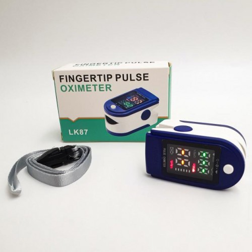 Пульсоксиметр Pulse Oximeter JZK LK87 на палець з монітором кисню в крові та пульсу Fingertip Pulse Oximeter LK87