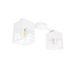 Люстра лофт MSK Electric Urban на два плафони біла NL 2410-2 WH