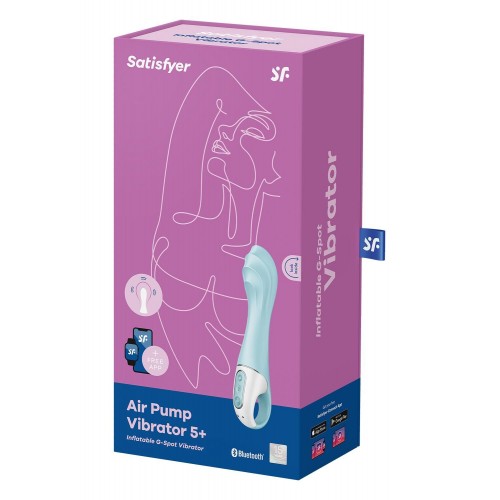 Смарт-вібратор точки G Satisfyer Air Pump Vibrator 5+, надувається в інтернет супермаркеті PbayMarket!