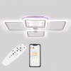 Стельова LED люстра Sunlight 5667/2+2 R білий